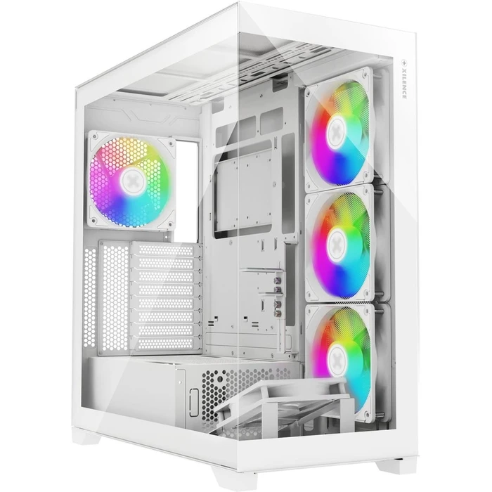 Xilence Xilent Gleam Gaming Midi Tower Κουτί Υπολογιστή με Πλαϊνό Παράθυρο και RGB Φωτισμό (Λευκό) - XG271 / X818.W.ARGB