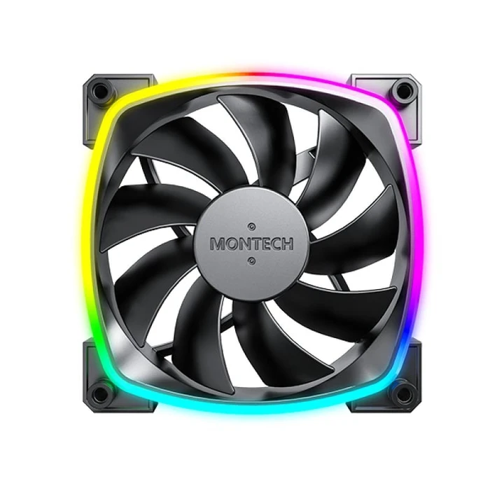 Case Fan 12cm Montech Ax120 Pwm Black 3 In 1 Montech