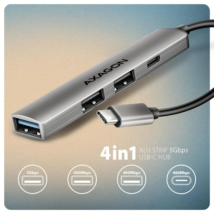 USB Hub Axagon I O Hub Usb3.2 4Port 0.12M Hue-Stc