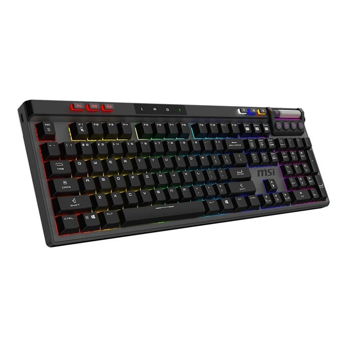 Gaming Πληκτρολόγιο Black Us Strike Pro W Silent Us MSI