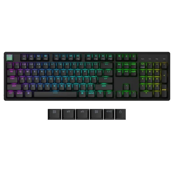 Gaming Πληκτρολόγιο Ασύρματο Keychron K10 He/Black K10H-J1