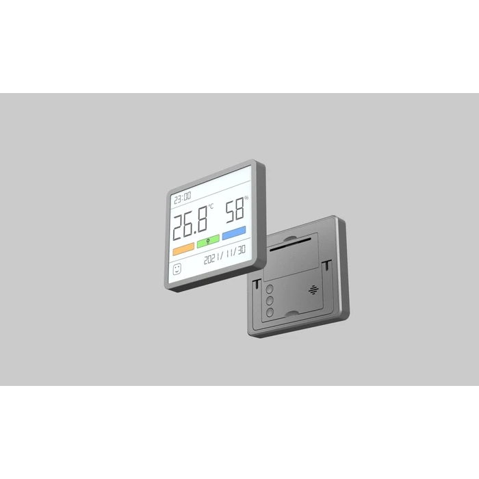 Θερμόμετρo & Υγρασιόμετρo Mova Hygrometer Thermometer Clock Mthm01