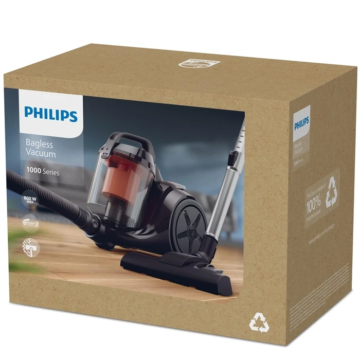 Ηλεκτρική Σκούπα Philips Input Power 800W Dust 1.3 L Cylinder Bagless Black Xb1142 10
