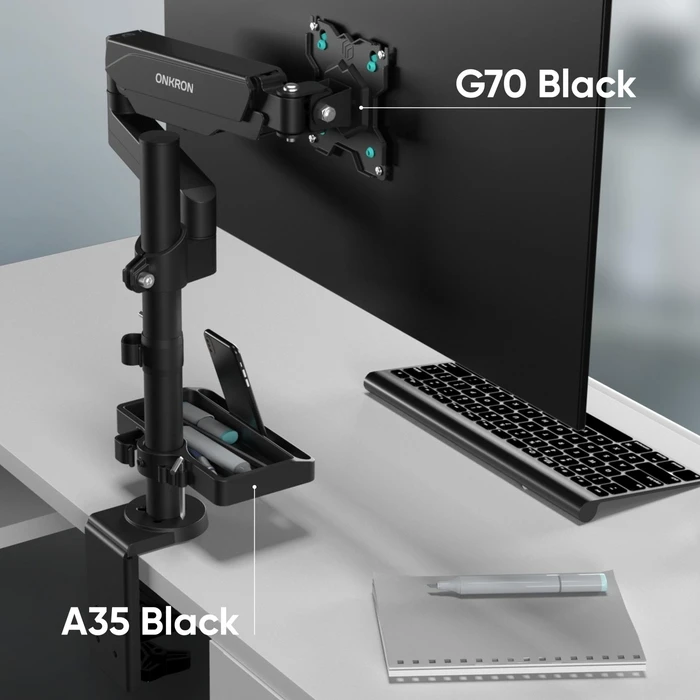 Αξεσουάρ Περιφερειακών Onkron Desk Mount Acc Organizer Black A35-B