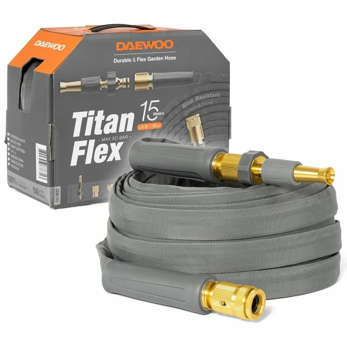 Λάστιχο Ποτίσματος Daewoo Titanflex 15M/5/8" Dwh 9122