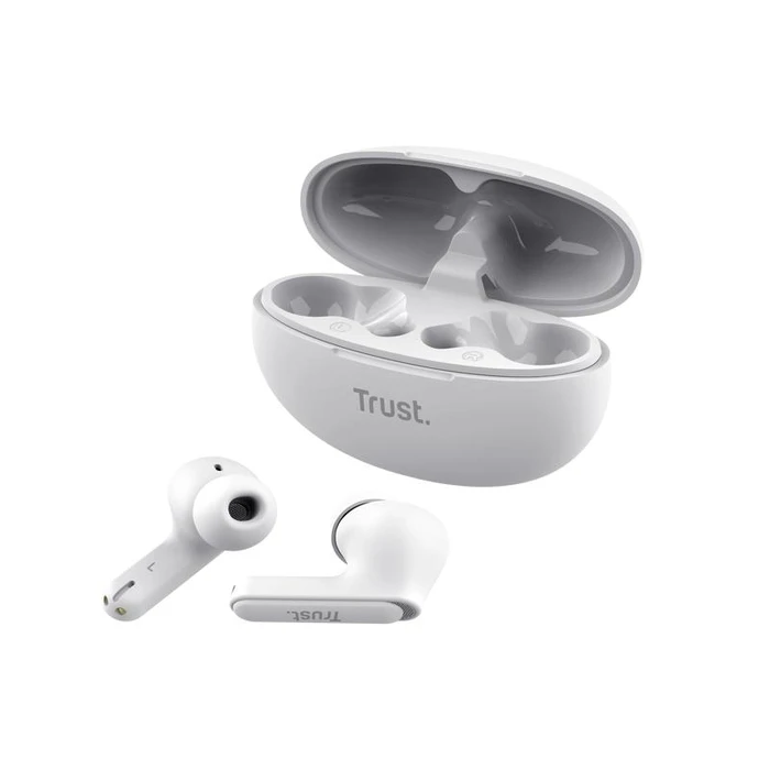 Bluetooth Handsfree Trust Earbuds Yavi Bt Enc White 25172
