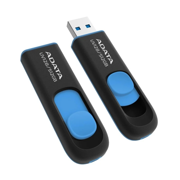 USB Flash 512GB Adata Usb3 Blk/Blue Auv128-512G-Rbe