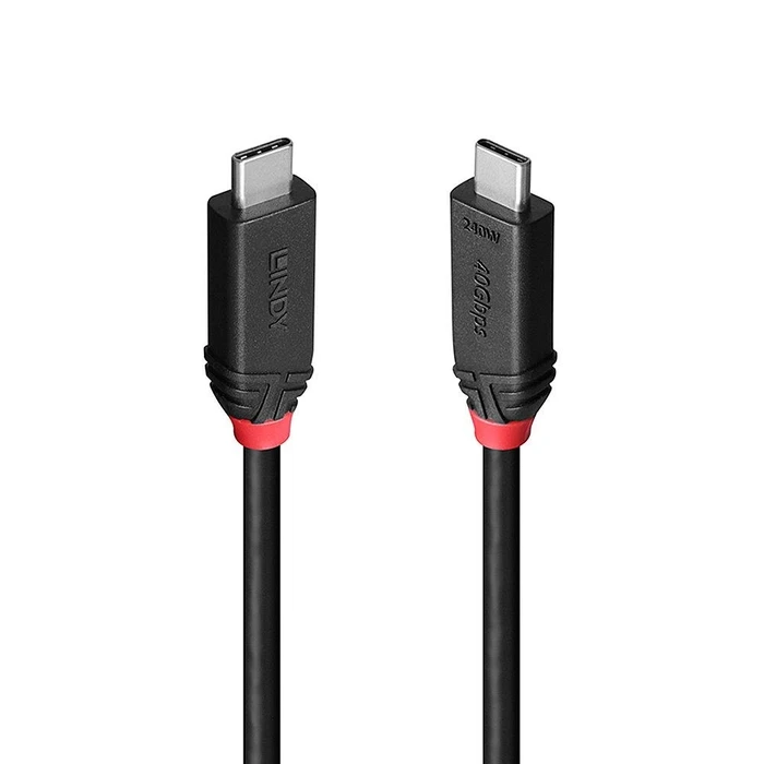 Καλώδιο Usb4 Lindy 240W Type C 2M/Black Line 37002