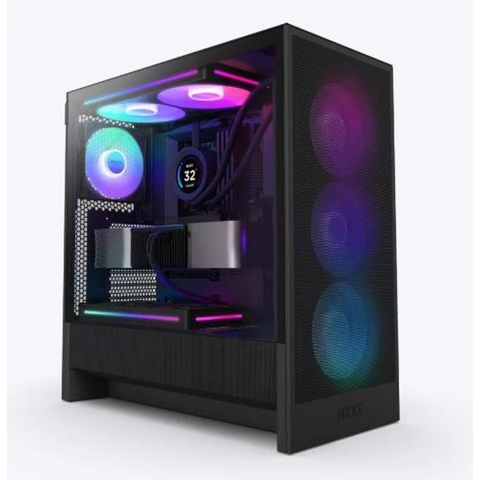 Κουτί Η/Υ Nzxt H5 Flow Rgb 2024 Midi Transparent Atx Miniitx Black Cc-H52Fb-R1