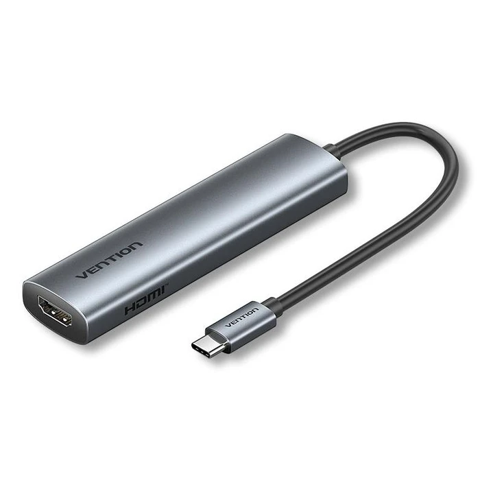Vention USB-C Docking Station με HDMI και Power Delivery (PD) 0.15 m - Γκρι