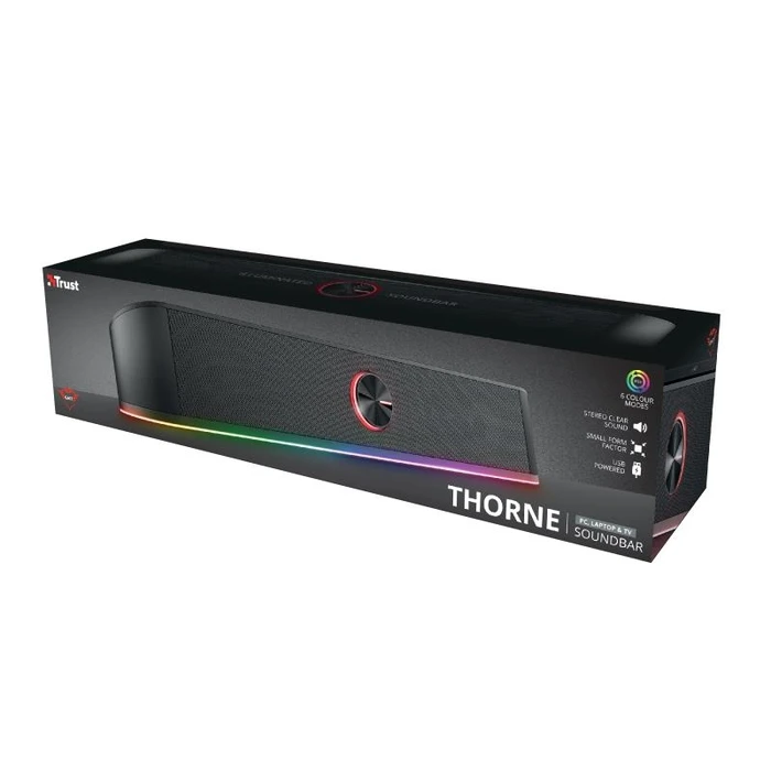Soundbar Υπολογιστή Trust 2.0 Horne RGB Gxt619 24007