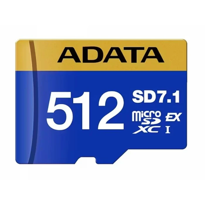 Κάρτα Μνήμης microSDxc 512GB Adata Sd7.1/Ud512Gex3L1-C