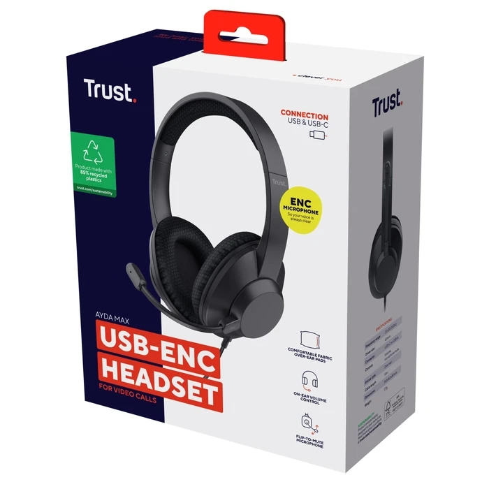 Multimedia Headset Trust Ayda Max Usb-C 25462