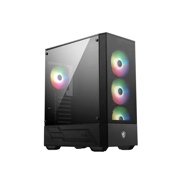 MSI MAG Forge 112R Midi Tower Κουτί Υπολογιστή με Tempered Glass και RGB — Μαύρο