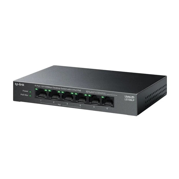 Network Switch TP-Link Ls106Lp 6X10Base-T 100Base-Tx Poe Ports 4 Ls106Lp