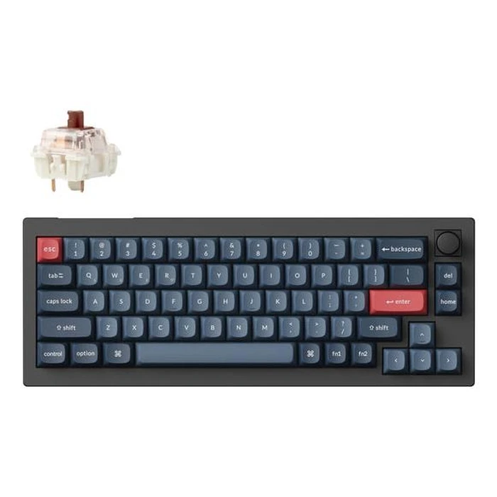 KEYCHRON V2M-D3 WRL V2 Max RGB Carbon Black 65% Wired & Wireless Mechanical Keyboard