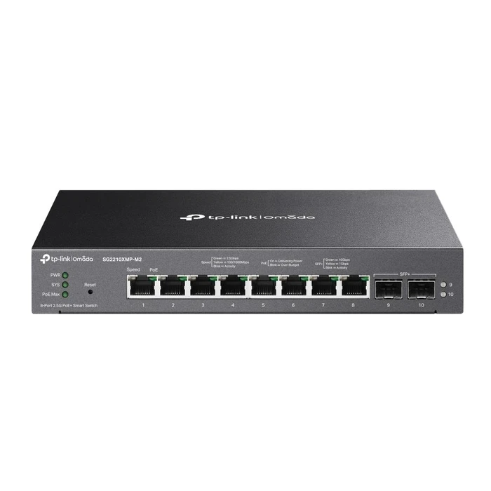 Network Switch TP-Link Type L2 8X2.5Gbe 2Xsfp+ Poe+ Ports 8 160W Sg2210Xmp-M2