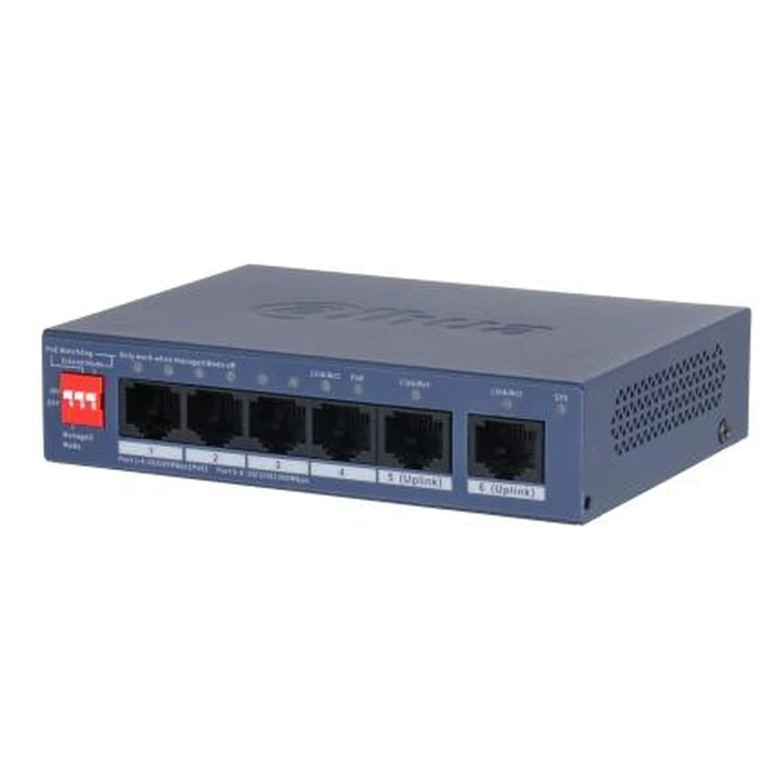 Dahua CS4006-4ET2GT-36 L2 Managed Desktop/Wall-Mount Switch, 6x RJ-45 (4 PoE, 36W)