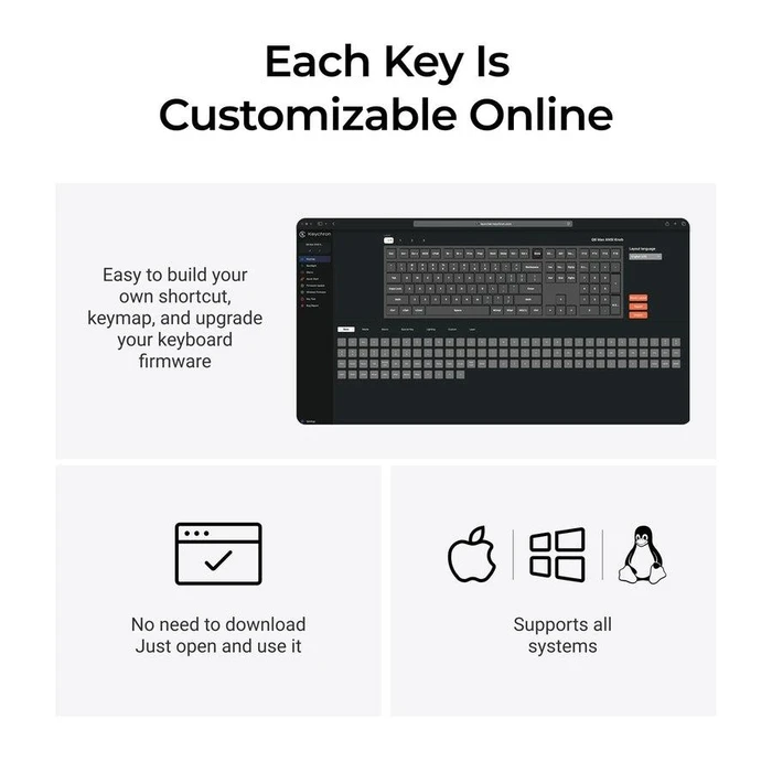 Gaming Πληκτρολόγιο Keychron Wrl Q6 Max RGB Shell White Q6M-P4