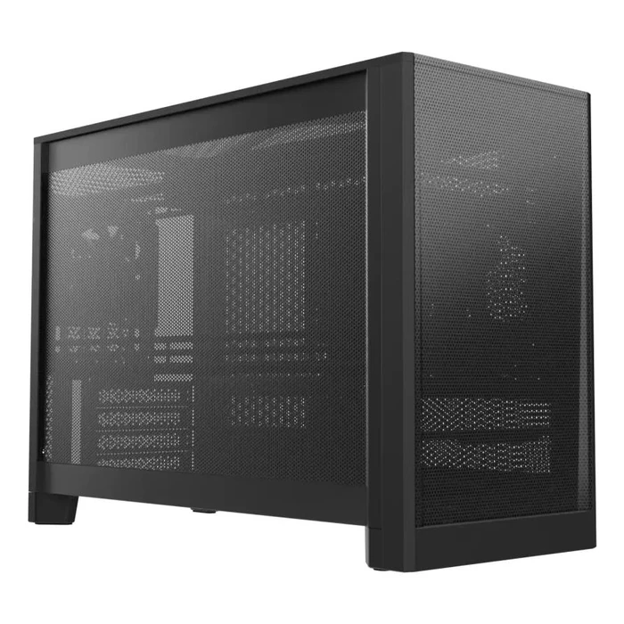 Montech TEN Gaming Mini Tower Computer Case with Side Window - Black