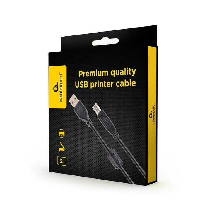 Καλώδιο USB Gembird USB 2.0 Printer Am-Bm 3M Ccfb-Usb2-Ambm-3M