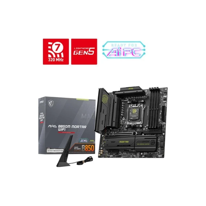 Motherboard MSI Amd B850 / Sam5 / Micro-Atx / DDR5 / Magb850Mmortarwifi