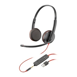 Headphone Poly BlackWIRE C3225 USB-A