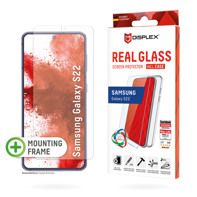 Product Screen Protector E.V.I. DISPLEX Real Glass + Case Galaxy S22 base image