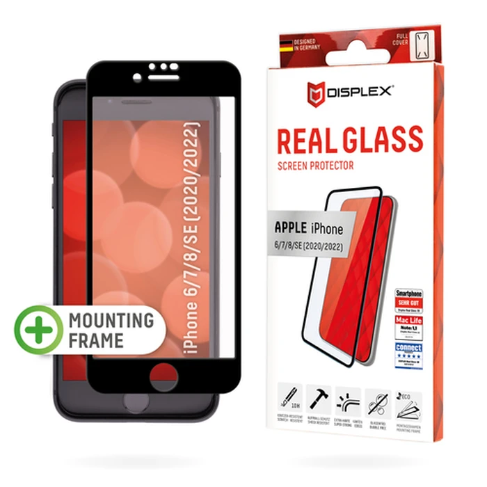 Screen Protector E.V.I. DISPLEX Real Glass FC iPhone 6/7/8/SE (20/22)