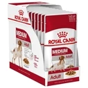 Υγρή Τροφή Σκύλων Royal Canin Medium Adult 10x140g