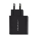 Φορτιστής Πρίζας Qoltec 51717 | 42W | 5-20V | 2.25-3A | USB type C PD | USB | Black