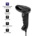 Barcode Scanner Qoltec 50866 Laser 1D | CCD | USB | Black