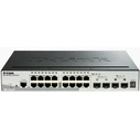 Network Switch D-Link DGS-1510-20 Managed L3 (10/100/1000) Black