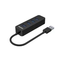 USB Hub Unitek USB-A 4X USB-A 3.1, ACTIVE,10W, H1117A