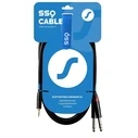 Καλώδιο 3.5mm SSQ MIJM3 SS-1815 Jack Stereo - 2x Jack Mono 6,3 mm 3 m Black