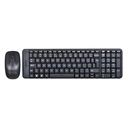 Σετ Πληκτρολόγιο Και Ποντίκι Logitech MK220 RF Wireless QWERTY International EER Black