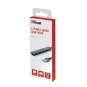 USB Hub Trust Halyx 2.0 480 Mbit/s Aluminium