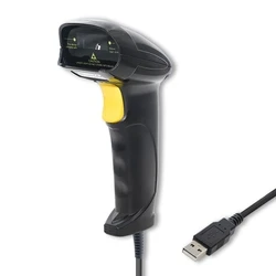 Barcode Scanner Qoltec 50876 Laser 1D ,USB ,Black