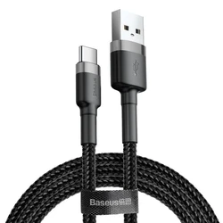 Καλώδιo USB Baseus USB-C Cafule 3A 1m (gray & black)