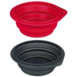 Trixie Travel Bowl, silicone, foldable 2 l/22 cm diameter