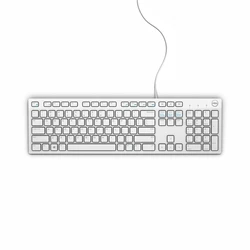Πληκτρολόγιο Ενσύρματο Dell KB216 USB QWERTY US International White