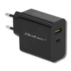 Φορτιστής Πρίζας Qoltec 51717 | 42W | 5-20V | 2.25-3A | USB type C PD | USB | Black