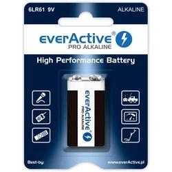 Αλκαλική Μπαταρία Everactive 6LR61 9V (R9*) Pro