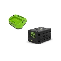 Μπαταρία Εργαλείου Greenworks 60V 4Ah battery pack + 2A charger GSK60B4 - 2933807