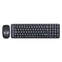 Σετ Πληκτρολόγιο Και Ποντίκι Logitech MK220 RF Wireless QWERTY International EER Black