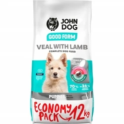 Ξηρά Τροφή Σκύλων John Dog Good Form Puppy Veal with lamb 12 kg