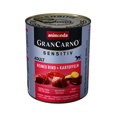 Product Υγρή Τροφή Σκύλων Animonda GranCarno pure beef + potatoes Beef, Potato Adult 800 g base image