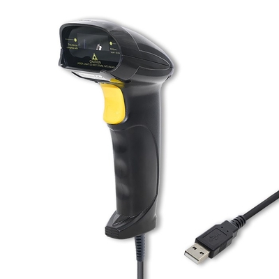 Product Barcode Scanner Qoltec 50876 Laser 1D ,USB ,Black base image