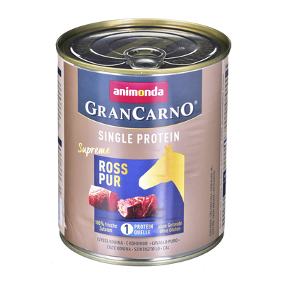 Product Υγρή Τροφή Σκύλων Animonda GranCarno Single Protein flavor: horse meat - 800g can base image