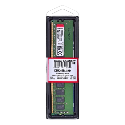Product Μνήμη RAM Server DDR4 8GB Kingston UDIMM ECC 1Rx8 Hynix D 2666MHz PC4-21300 base image